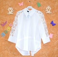 Блузка белая с застежкой сзади